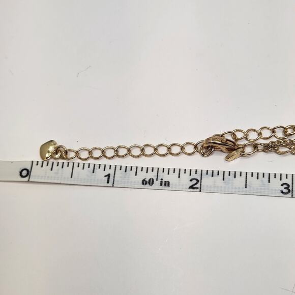 Real Collectibles By Adrienne Eiffel Tower Pendant Necklace Crystal Gold Tone - Picture 6 of 6